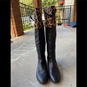 Animal print tall boots from Stuart Weitzman